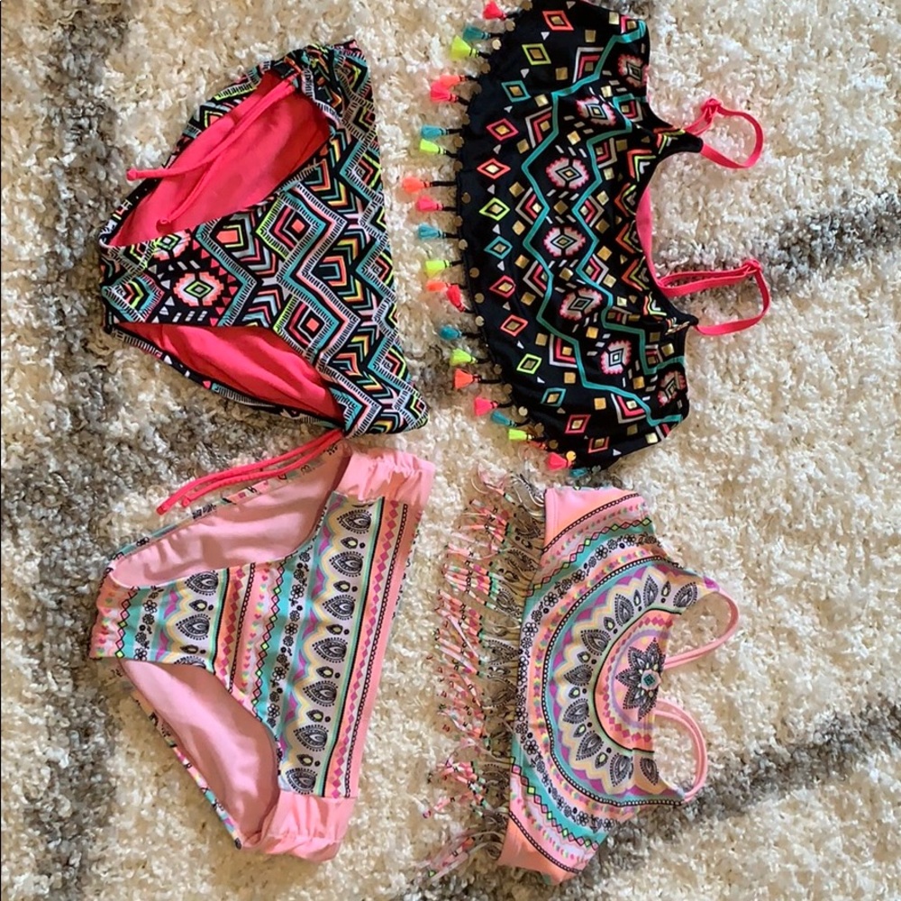Lot of 2 Justice swim suits